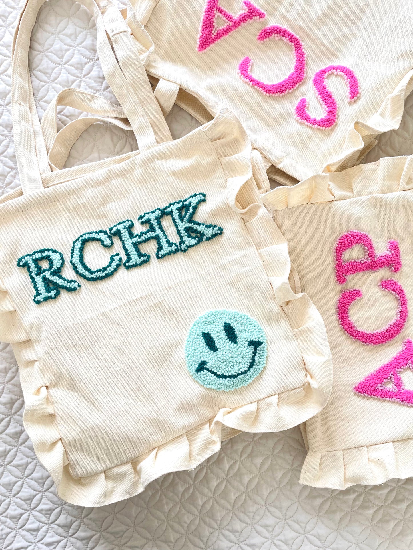 Ruffled Tote Bag