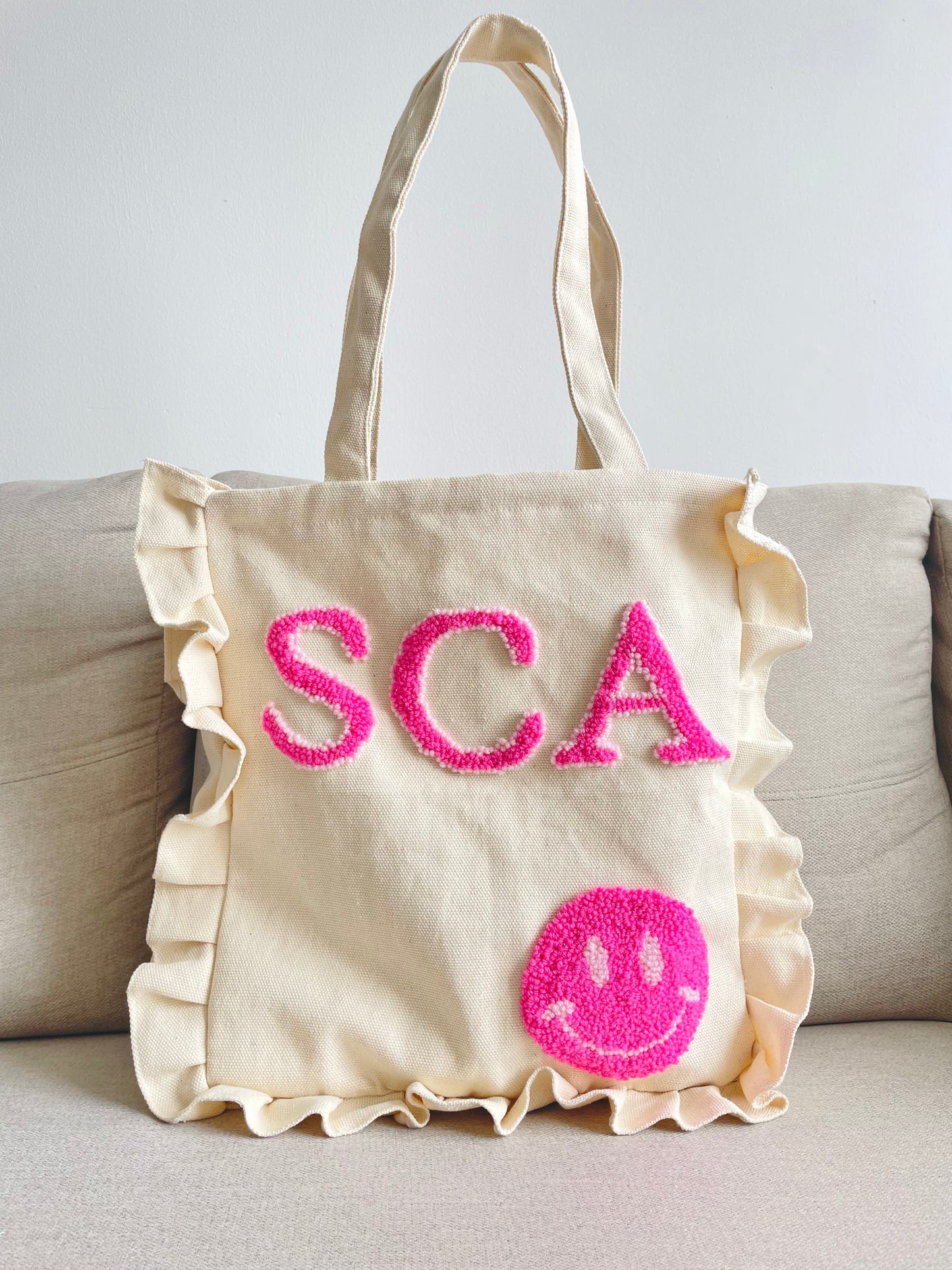 Ruffled Tote Bag