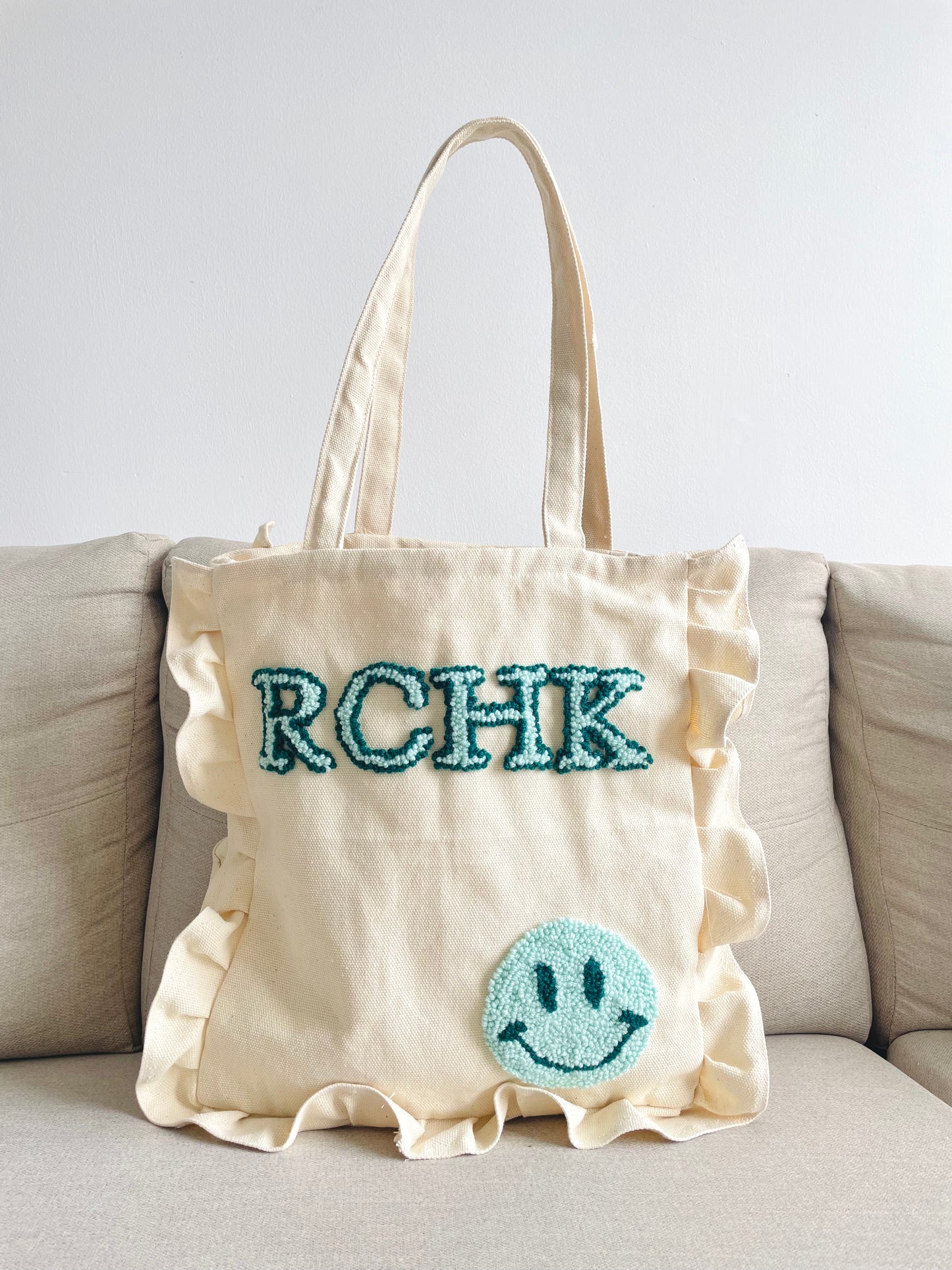 Ruffled Tote Bag