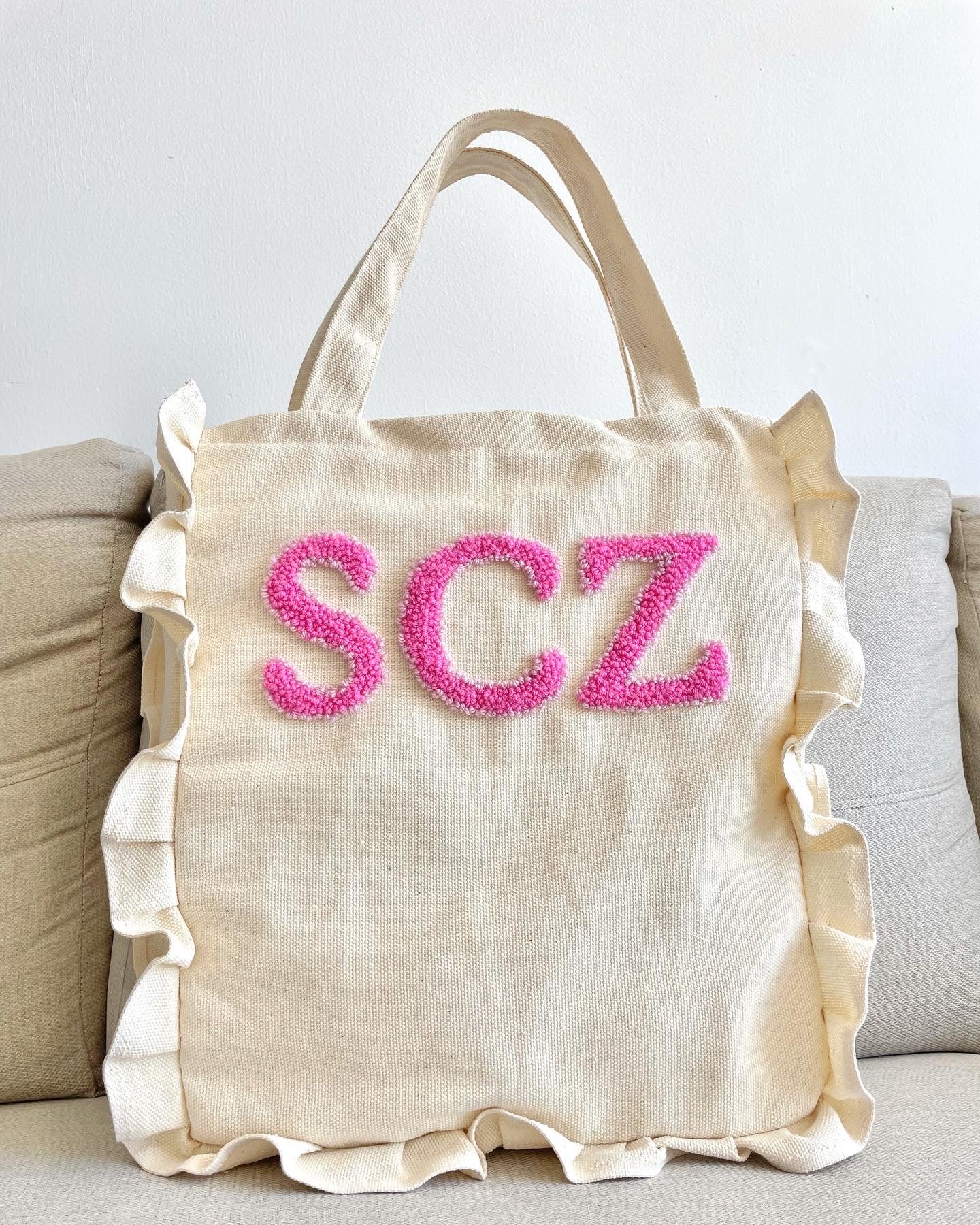 Ruffled Tote Bag