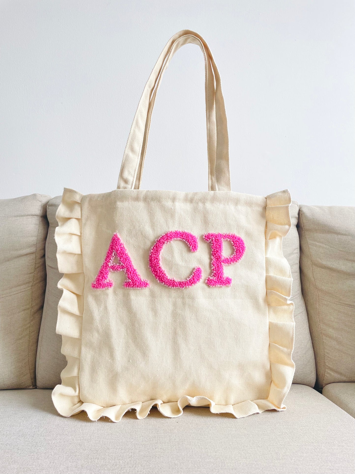 Ruffled Tote Bag