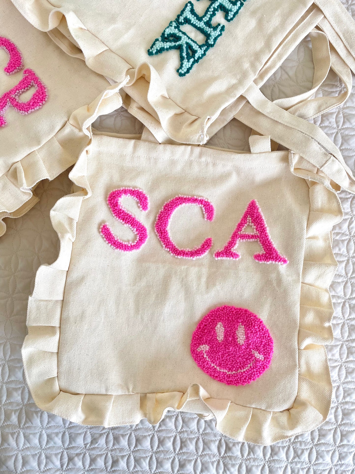 Ruffled Tote Bag