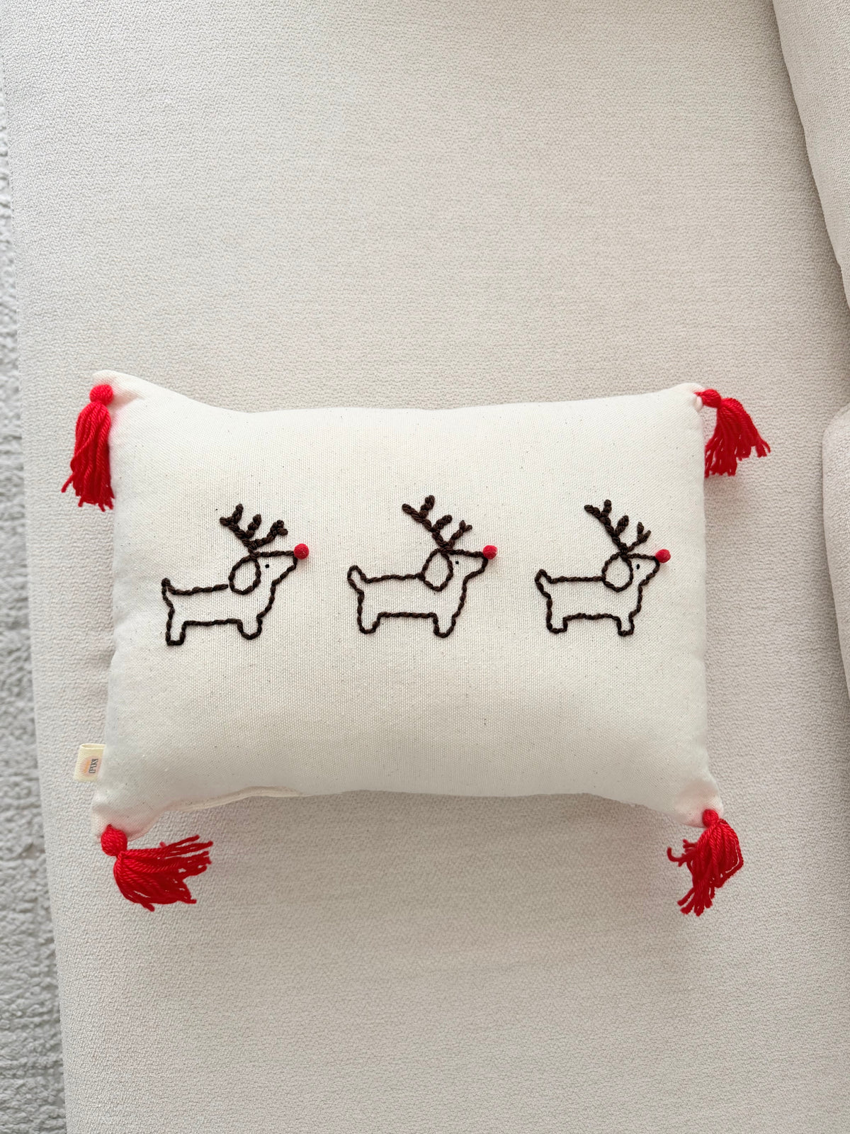 Cojín Perritos Navidad