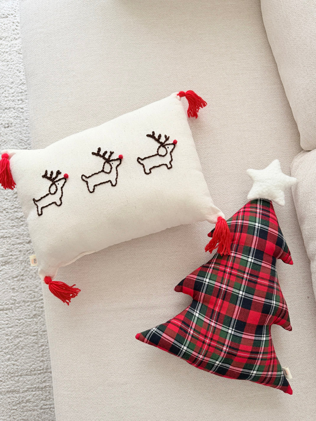 Cojín Perritos Navidad