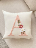 Cojin Letra Floral