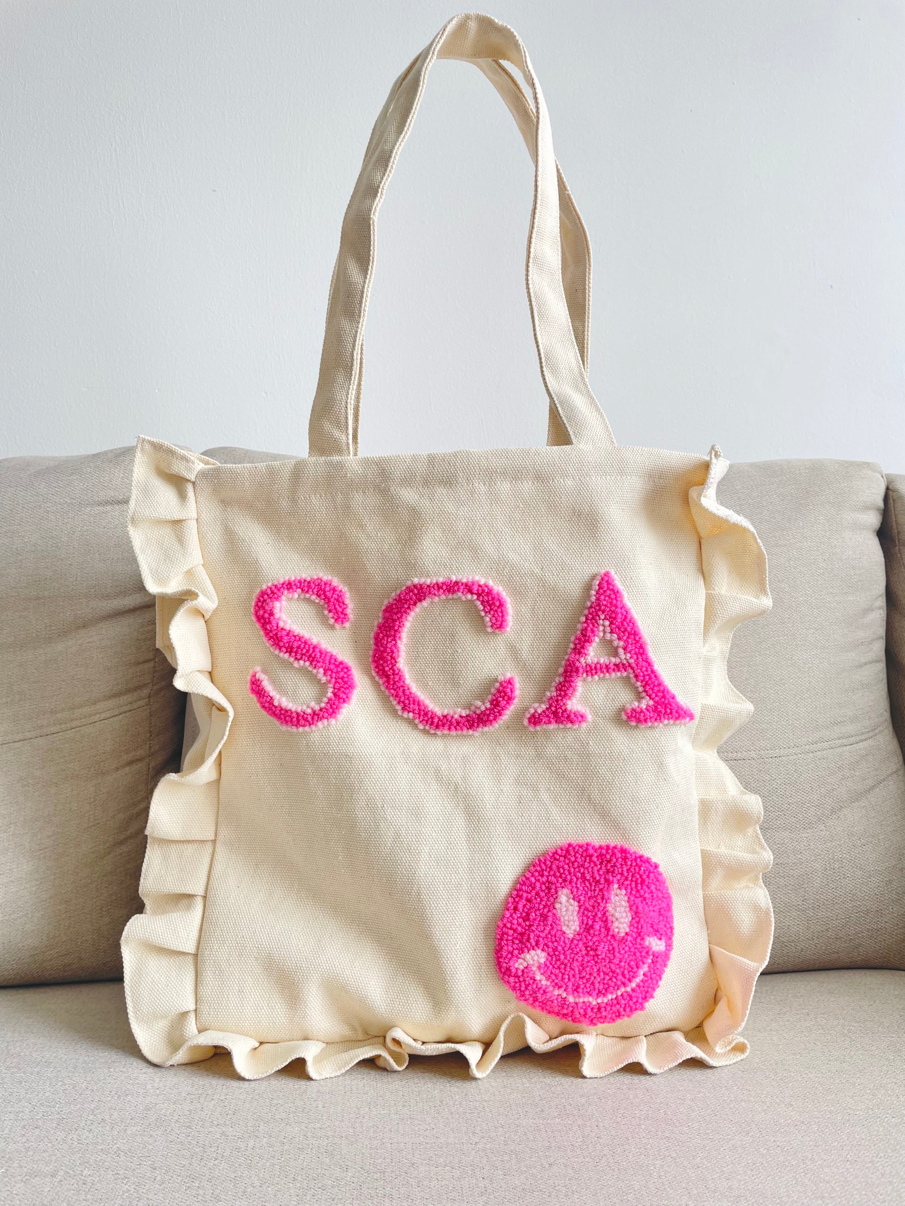 Ruffled Tote Bag