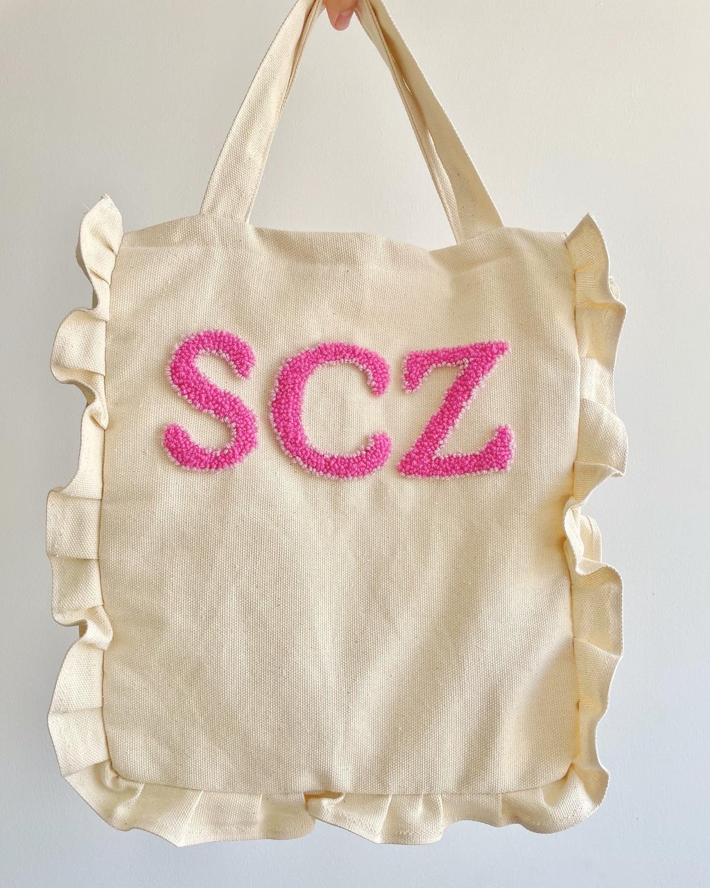 Ruffled Tote Bag